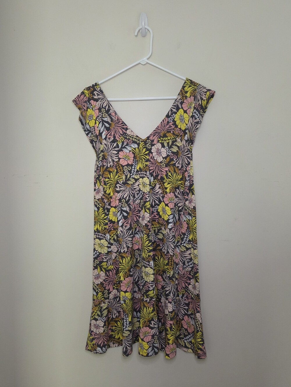 Women's Loft Floral Print Summer Dress Sz Small